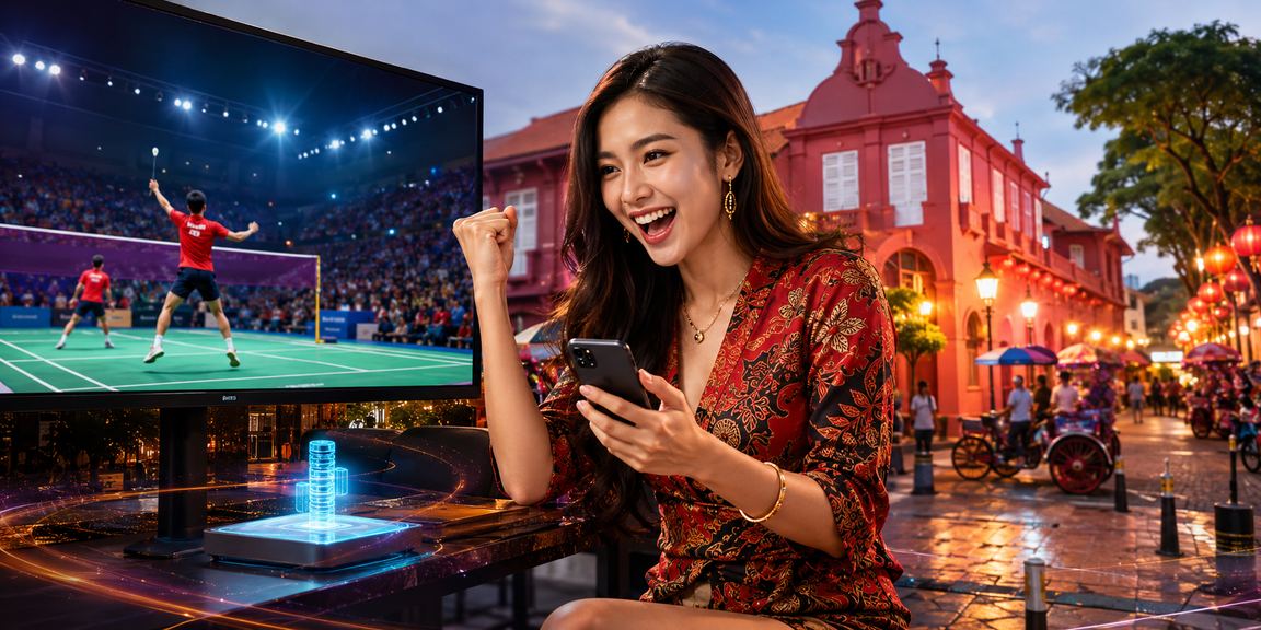 Pengguna dari Melaka membuat deposit pantas menggunakan e-wallet untuk promosi t500